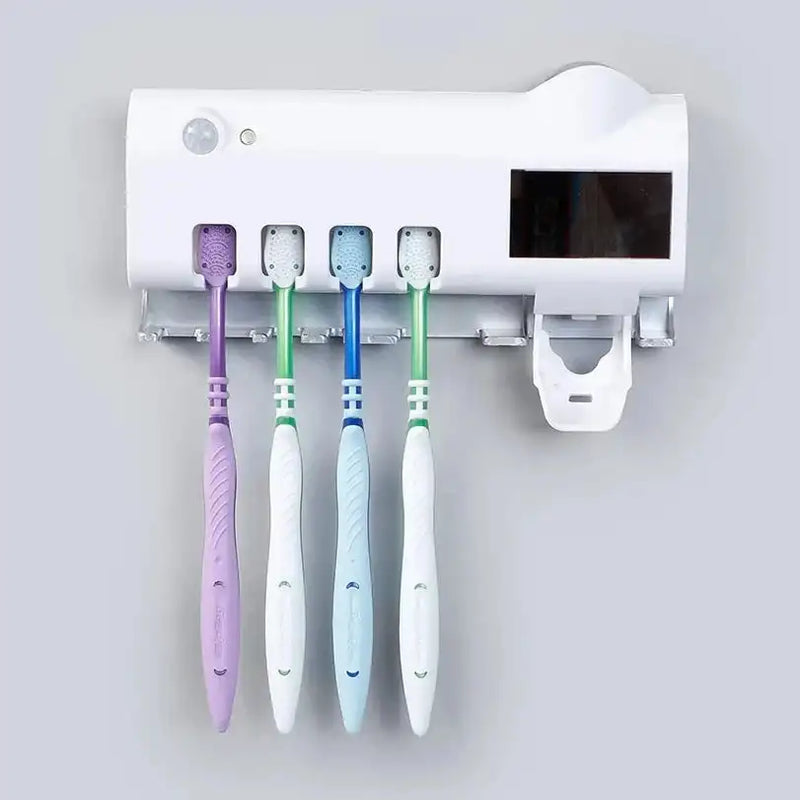 SmartClean PORTA ESCOVA DENTAL COM ESTERILIZADOR UV RECARREGÁVEL USB VISION